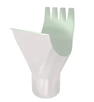 Воронка желоба d-125x90 мм Grand Line GL PU Полиуретан 0,6 RAL 9003