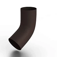 Колено стока d-100 мм 60 гр. Металл Профиль FORAMINA FREEZE Valori двухсторонний 0,6 DarkBrown