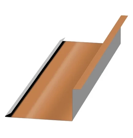 Планка примыкания нижняя Металл Профиль 250x122x2000 0,50 PURMAN цвет Argillite Медный металлик