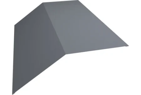 Планка конька плоского Grand Line 145x145 0,5 Satin цвет RAL 9006