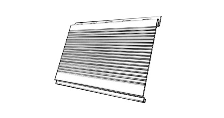 Вертикаль Gofr 0,45 Print Premium Golden Wood