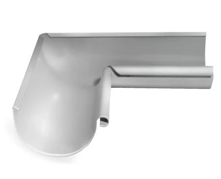 Угол желоба внутренний d-125 мм 90 гр Grand Line Optima Полиэстер двухсторонний 0,55 RAL 9003