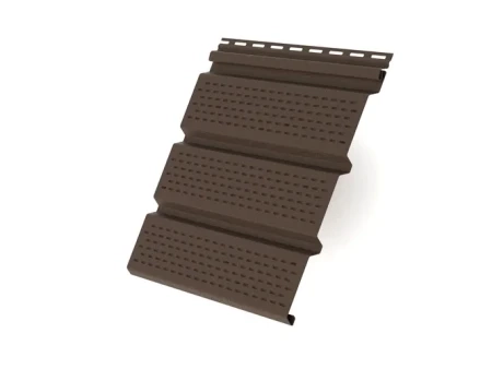 Виниловый софит Grand Line T4 Классика с полной перфорацией коричневый