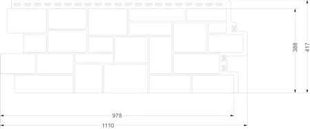 Пластиковая фасадная панель Grand Line Дикий камень Classic в Санкт-Петербурге фото