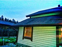 Гибкая черепица Shinglas на крыше, водосток Металл Профиль