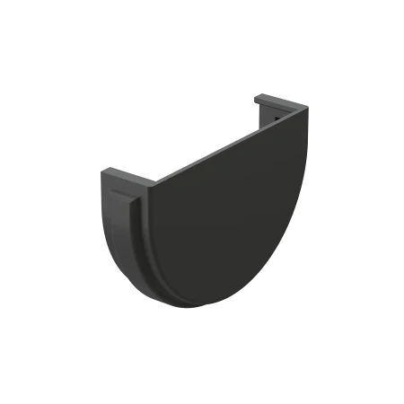 Заглушка желоба d-120 мм ПВХ Döcke Premium графит RAL 7024