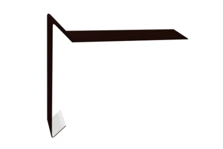 Планка ветровая для мягкой кровли Grand Line 100x20x100 0,45 Полиэстер цвет RR 32