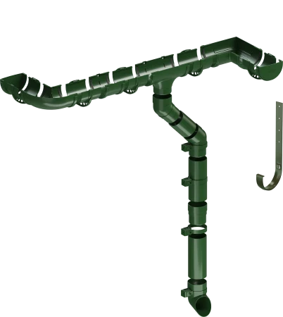 Кронштейн желоба ПВХ d-120 мм Döcke Standard зеленый RAL 6005