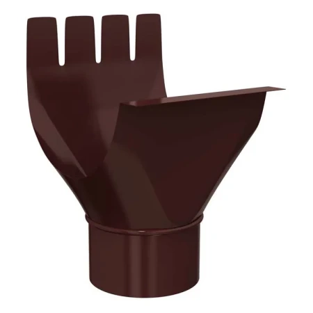 Воронка желоба выпускная d-125x90 мм Металл Профиль GRANDSYSTEM Полиэстер 0,6 RAL 8017