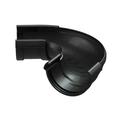 Угол желоба регулируемый d-141 мм 90-160 гр ПВХ Döcke Lux карбон RR 33