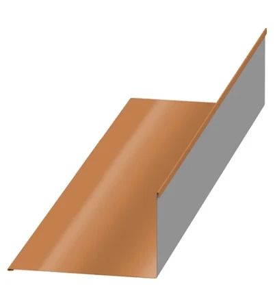 Планка примыкания верхняя Металл Профиль 250x147x2000 0,50 PURMAN цвет Argillite Медный металлик