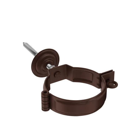 Декоративный хомут (кронштейн) трубы под метиз d-100 мм Aquasystem Premium Pural Matt 0,6 RAL 8017