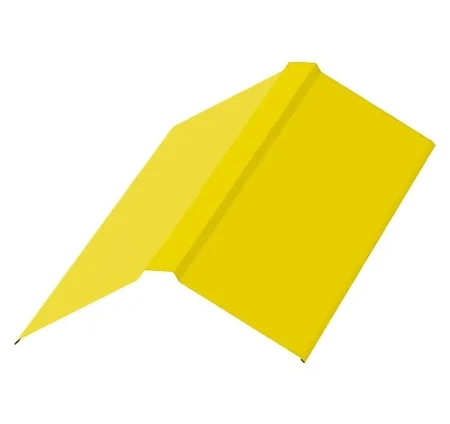 Планка конька плоского Металл Профиль 190x190x2000 0,45 Полиэстер цвет RAL 1018