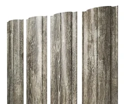 Штакетник Grand Line Полукруглый Slim Print Elite 0,45 прямой