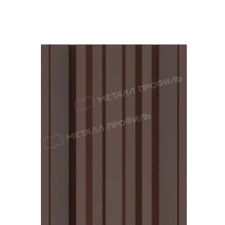 Прямоугольный Trapeze Puretan 0,5 RAL 8017 прямой