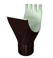 Воронка желоба d-125x90 мм Grand Line PE Полиэстер двухсторонний 0,6 RAL 8017