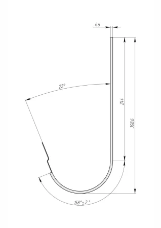 Кронштейн желоба ПВХ d-120 мм металлический Grand Line Классика в Санкт-Петербурге фото