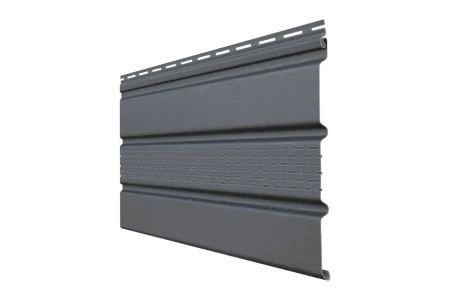 Виниловый софит Grand Line T4 Классика с частичной перфорацией графит