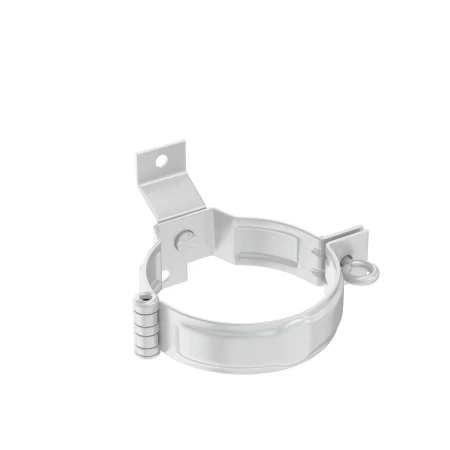 Декоративный хомут (кронштейн) трубы под дерево d-100 мм Aquasystem Premium Pural 0,6 RAL 9003