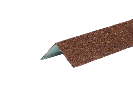 Уголок металлический наружный Hauberk (гранулят) терракотовый