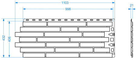 Пластиковая фасадная панель Döcke Klinker в Санкт-Петербурге фото