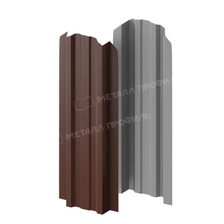 Прямоугольный Lane Puretan 0,5 RAL 8017 фигурный