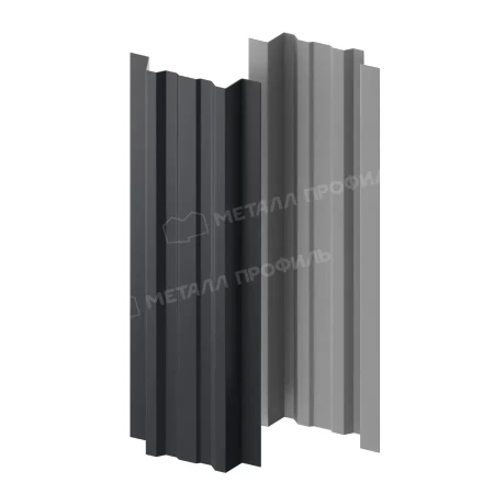 Прямоугольный Lane Purman 0,5 RAL 7024 прямой