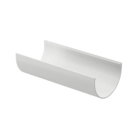 Желоб полукруглый ПВХ d-120 мм 2 м Döcke Standard белый RAL 9003