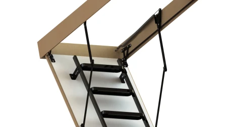 Чердачная люк-лестница Oman Складная 3-х секционная Metal T3 в Санкт-Петербурге фото