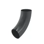 Колено трубы d-90 мм Aquasystem Premium Pural 0,6 RAL 7024