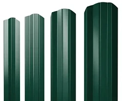 Штакетник Grand Line М-образный Полиэстер двухсторонний 0,45 фигурный