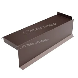 Планка сегментная торцевая правая Металл Профиль 350 мм Puretan 0,5 Планка сегментная торцевая правая Металл Профиль 350 мм Puretan 0,5