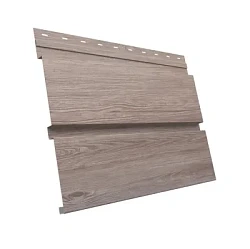 Металлический софит Grand Line Металлический софит  Квадро Брус Print Elite 0,45 без перфорации под дерево