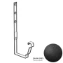 Крюк желоба длинный 120x86x295 мм Металл Профиль FORAMINA FREEZE QUADRO 3,0 DarkGrey