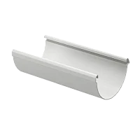 Желоб полукруглый ПВХ d-141 мм 3 м Döcke Lux пломбир RAL 9003