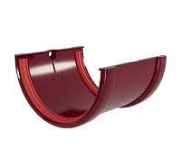 Соединитель желоба d-120 мм ПВХ ГрандЛайн Классика бордо RAL 3005