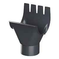 Воронка желоба выпускная d-125x100 мм Металл Профиль FORAMINA PUR Purman двухсторонний 0,6 RAL 7024