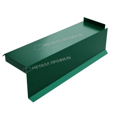 Планка сегментная торцевая правая Металл Профиль 350 мм 0,5 PURMAN цвет RAL 6005