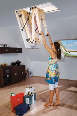 Чердачная люк-лестница Fakro LWK Komfort в Санкт-Петербурге фото