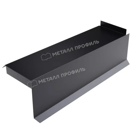 Планка сегментная торцевая правая Металл Профиль 400 мм 0,5 PURMAN цвет RAL 9005 Планка сегментная торцевая правая Металл Профиль 400 мм 0,5 PURMAN цвет RAL 9005