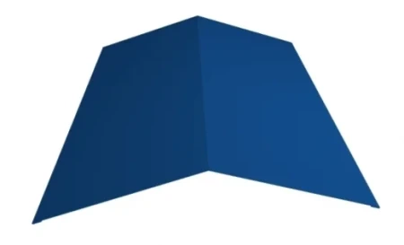 Планка конька плоского простая Металл Профиль 145x145x2000 0,45 Полиэстер цвет RAL 5005