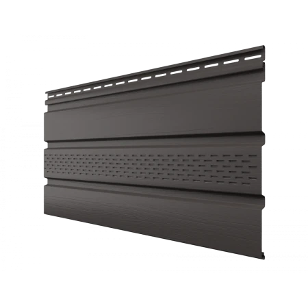 Виниловый софит Технониколь с частичной перфорацией пекан