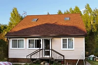 Крыша Tegola Nordland Лемех с мансардными окнами Fakro FTS-V U4