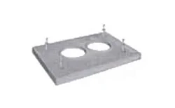 Покровные плиты Schiedel Uni Покровная плита под изоляцию  (5 см) для двухходового дымохода без вентканала