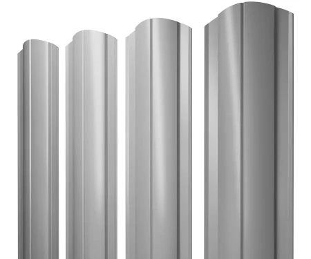 Полукруглый Slim Полиэстер 0,45 RAL 9006 фигурный Полукруглый Slim Полиэстер 0,45 RAL 9006 фигурный