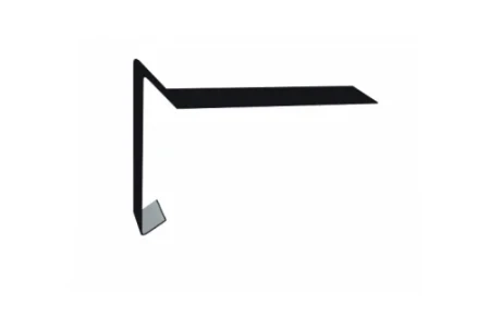 Планка ветровая для мягкой кровли Grand Line 100x20x70 0,45 Drap цвет RAL 9005