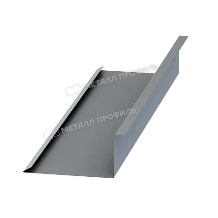 Планка примыкания нижняя Металл Профиль 250x122x2000 0,5 Norman цвет RAL 7004