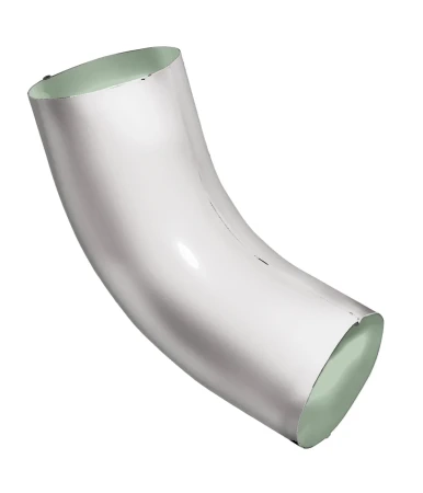 Колено трубы d-100 мм 60 гр. Grand Line Optima Полиэстер двухсторонний 0,6 RAL 9003