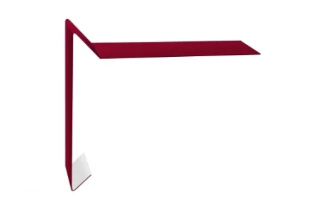 Планка ветровая для мягкой кровли Grand Line 100x20x100 0,45 Полиэстер цвет RAL 3003