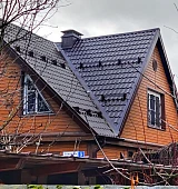 Завершённая кровля с всеми элементами системы